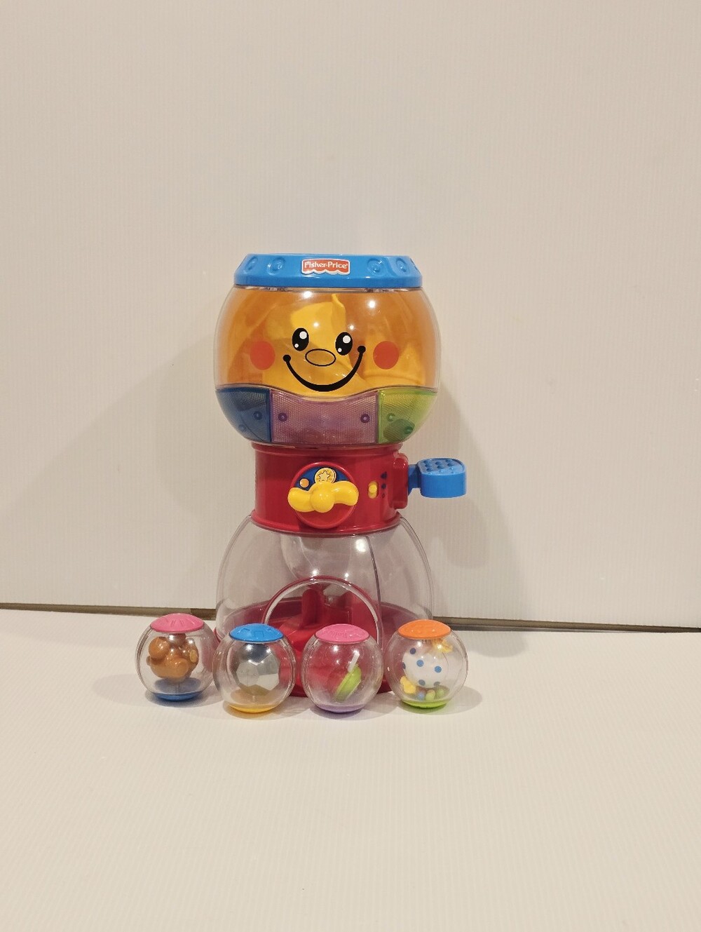 Fisher Price Roll-A-Rounds Swirlin' Surprise Gumball Machine 4 Balls